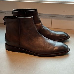 John Varvatos Leather boots 8.5 Brown